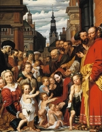 Valckert, Werner Jacobsz. van den - Christus segnet die Kinder (Lasset die Kindlein zu mir kommen)