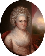 Peale, Rembrandt - Porträt von Martha Washington (1731-1802)