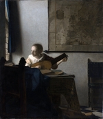 Vermeer, Jan (Johannes) - Lautenspielerin am Fenster