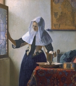 Vermeer, Jan (Johannes) - Junge Frau mit Wasserkanne am Fenster