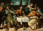 Tintoretto, Jacopo - Das Abendmahl in Emmaus
