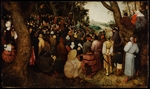 Bruegel (Brueghel), Pieter, der Ältere - Die Predigt Johannes des Täufers