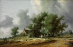 Ruisdael, Salomon Jacobsz, van - Straße durch die Dünen mit einer Kutsche