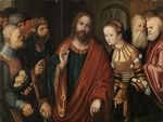 Cranach, Lucas, der Ältere - Christus und die Ehebrecherin