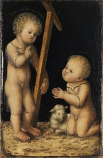 Cranach, Lucas, der Ältere - Der Christusknabe mit dem kindlichen Johannes dem Täufer