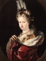Meléndez, Miguel Jacinto - Porträt von Königin Maria Luisa Gabriella von Savoyen (1688-1714)
