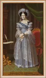 Unbekannter Künstler - Maria Christina von Neapel-Sizilien (1779-1849), Königin von Sardinien-Piemont