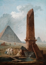 Robert, Hubert - Die Farandole inmitten von ägyptischen Denkmäler
