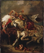 Delacroix, Eugène - Der Kampf des Giaur mit dem Pascha