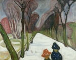 Munch, Edvard - Neuschnee in der Allee