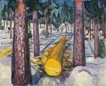Munch, Edvard - Der gelbe Baumstamm