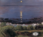 Munch, Edvard - Sommernacht am Strand