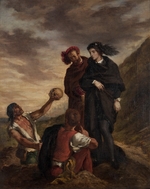 Delacroix, Eugène - Hamlet und Horatio auf dem Friedhof