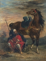 Delacroix, Eugène - Arabischer Reiter