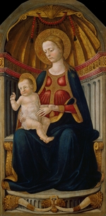 Neri di Bicci - Thronende Madonna mit Kind