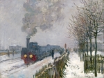 Monet, Claude - Zug im Schnee (Die Lokomotive)