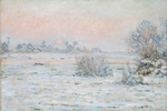 Monet, Claude - Wintersonne in Lavacourt