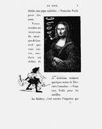 Bataille (Sapeck), Eugène - Mona Lisa, eine Pfeife rauchend (Mona Lisa fumant la pipe). Aus dem Buch Le rire