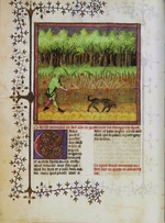 Unbekannter Künstler - Illustration aus Le Livre de la chasse (Das Buch von der Jagd) von Gaston Fébus