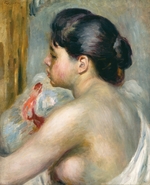 Renoir, Pierre Auguste - Dunkelhaarige Frau
