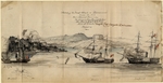 Browne, Lieutenant - Skizze des letzten Angriffs auf Bomarsund aus dem Norden am 16. August 1854