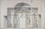 Cameron, Charles - Entwurf des Jaspis Arbeitszimmer im Achat-Pavillon von Zarskoje Selo