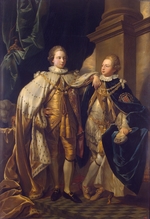 West, Benjamin - Porträt von Georg, Prince of Wales und Prinz Friedrich August, Herzog von York und Albany