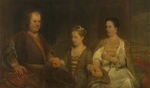 Gelder, Aert de - Familienporträt von Hermanus Boerhaave (1668-1738), seine Frau Maria Drolenvaux (1686-1746) und Tochter Johanna Maria (1712-1791