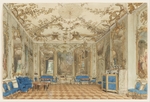Gaertner, Johann Philipp Eduard - Das Konzertzimmer im Schloss Sanssouci von Potsdam