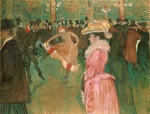 Toulouse-Lautrec, Henri, de - Im Tanzsaal des Moulin Rouge