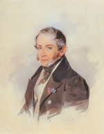Sokolow, Pjotr Fjodorowitsch - Porträt von Komponist Matwei Wielgorski (1794-1866)