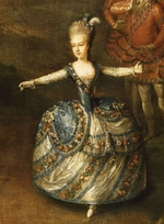 Weikert, Georg - Fest anlässlich der Hochzeit Kaiser Erzherzog Josephs und Maria Josepha von Bayern. Detail: Marie Antoinette