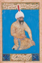 Behzad, (Kamal ud-Din Behzad Herawi) - Porträt von Dichter Hatefi (1454–1521)