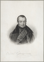 Unbekannter Künstler - Porträt des Schriftstellers Faddei Bulgarin (1789-1859)
