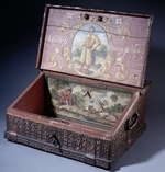 Unbekannter Meister - Schreib- oder Geldkasten mit Porträt von Sohn Peters des Großen