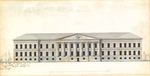 Quarenghi, Giacomo Antonio Domenico - Elevation der Fassade von Akademie der Wissenschaften in Sankt Petersburg