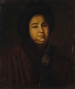 Unbekannter Künstler - Porträt der Zarin Jewdokija Fjodorowna Lopuchina (1669-1731), Ehefrau des Zaren Peter I. von Russland