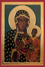 Unbekannter Künstler - Die Schwarze Madonna von Tschenstochau (Kopie)