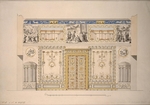 Cameron, Charles - Entwurf für den Lyoner Saal (Gelbes Wohnzimmer) im Grossen Palast von Zarskoje Selo