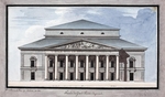 Thomas de Thomon, Jean François - Das Kaiserliche Bolschoi Theater in Sankt Petersburg. Fassade