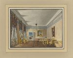 Kolmann, Karl Iwanowitsch - Das Wohnzimmer im Haus von Fürstin Anna Petrowna Gagarina in Petersburg