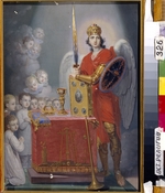 Borowikowski, Wladimir Lukitsch - Die Kinder des Kaisers Paul I. am Altar, vom Erzengel Michael beschützt