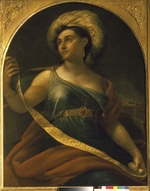 Kiprenski, Orest Adamowitsch - Porträt der Schauspielerin Nimfodora Semenova (1788-1876) als Sibylle in Oper La vestale von Spontini