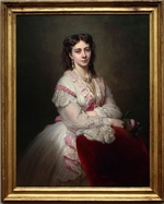Winterhalter, Franz Xavier - Porträt von Fürstin Maria Branicka (1843-1918), geb. Fürstin Sapieha