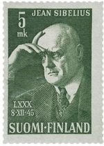 Unbekannter Künstler - Jean Sibelius (Briefmarke)