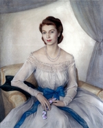 Sorin, Saweli Abramowitsch - Porträt von Princess Elizabeth, Duchess of Edinburgh
