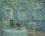 Le Sidaner, Henri - Der Tisch. Die Sonne auf den Blättern, Gerberoy