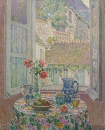 Le Sidaner, Henri - Tisch am Fenster zum Hof