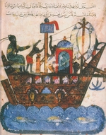 Unbekannter Künstler - Handelsschiff. Miniatur von Makame al-Hariris