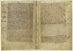 Historisches Dokument - Vers über Magna Carta in der Chronik von Melrose